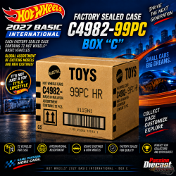 (Preorder) Hot Wheels 1/64 2027 Basic International Sealed Case C 72 cars - C4982-99PC