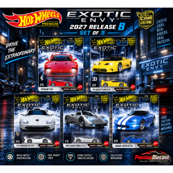 Car Culture 2027 - Exotic Envy Asst B - Release B - Set De 5 Voitures - Hot Wheels 1:64 - FPY86-962B