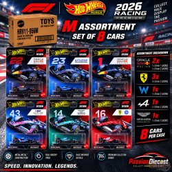 (Preorder) Hot Wheels 1:64 F1 2026 Racing Premium M Assortment SET OF 8 CARS - HRV11-956M