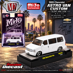Chevrolet Astro Van Custom Slow & Low 1995 - Blanc - M2 Machine - 1:64 - 31500-MJS103 Passion Diecast 