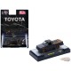 1985 Toyota Pickup Truck Slammed Custom - Matte Grey w/ Carbon Hood - M2 Machine - 1:64 - 31500-MJS104 Passion Diecast