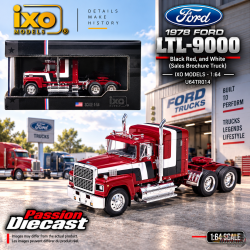 1978 Ford LTL-9000 - Black Red, and White (Sales Brochure Truck) - IXO Models - 1:64 - U64TR014