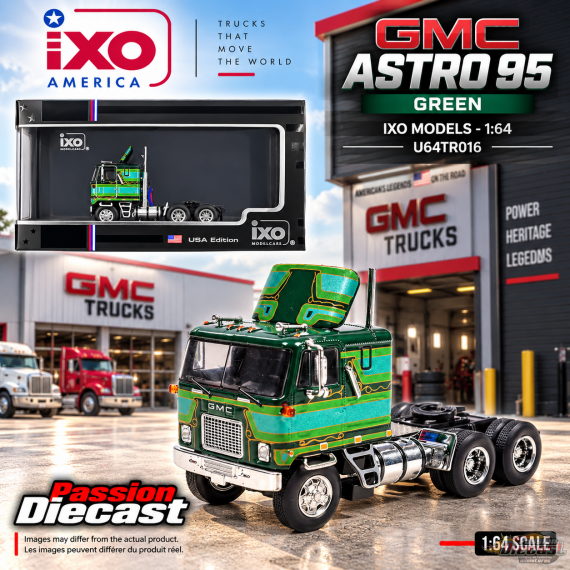 GMC Astro 95 - Green - IXO Models - 1:64 - U64TR016