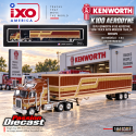 (Preorder) 1976 Kenworth K100 Aerodyne Semi Truck with Modern Trailker - Brown - IXO Models - 1:64 - U64TRTR003M