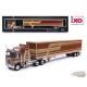 Semi-remorque Kenworth K100 Aerodyne de 1976 avec remorque moderne - Marron - IXO Models - 1:64 - U64TRTR003M