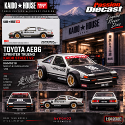 Toyota AE86 Sprinter Trueno Kaido Street V2 - Mini GT & Kaido★House 1/64 - KHMG218 Passion Diecast