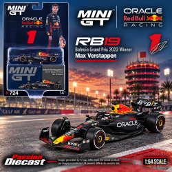 Oracle Red Bull Racing RB19 No.1 Max Verstappen F1 2023 Bahrain GP Winner - Mini GT - 1:64 - MGT00724
