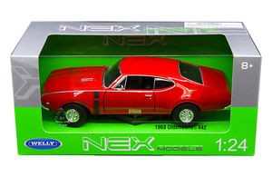 1968 OLDSMOBILE 442 RED Welly 1/24 24024
