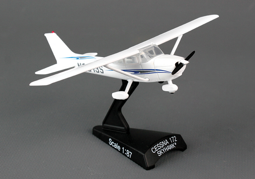 Cessna 172 Skyhawk  "N403GF" White 1/87    Postage Stamp  PS5603-2
