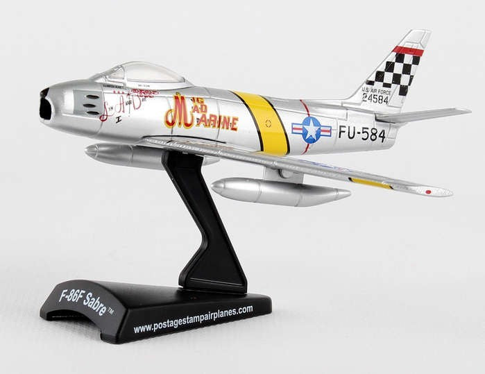 POSTAGE STAMP 1/110  PS5361-3  F-86 SABRE MIG MAD MARINE  passion diecast
