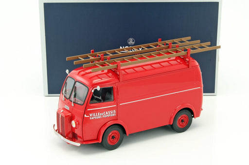 Peugeot D3A 1955 with Ladders Pompiers  Norev 1/18 184707 Passion Diecast 