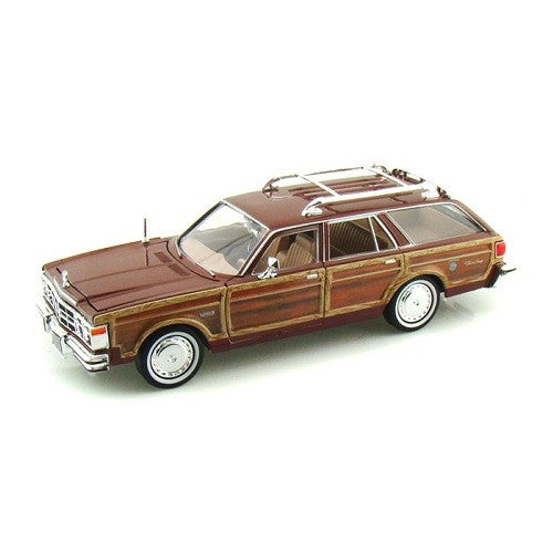 1979 Chrysler Lebaron Town and Country Brown - Motormax 1/24 - 73331 BR - Passion Diecast 