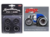 GMP G 18828  Altered Drag Wheel & Tire Pack - Magnesium Finish Passion Diecast 