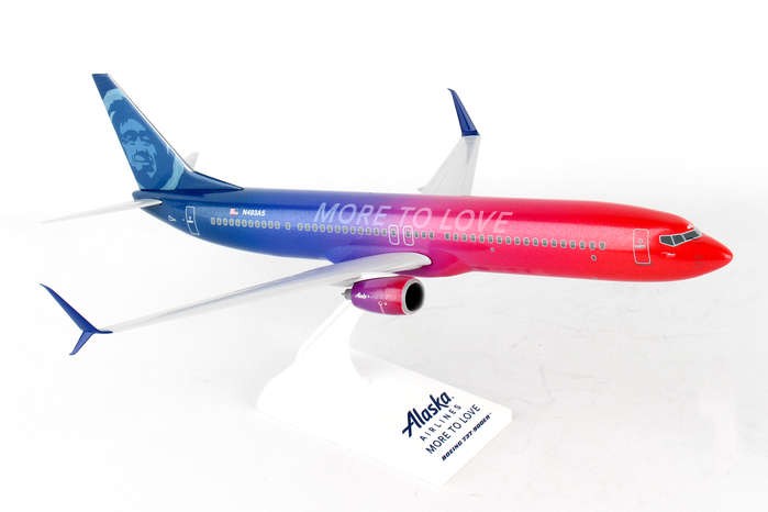 SKYMARKS 1/130 SKR913  ALASKA Boeing 737-900ER   MORE TO LOVE Passion Diecast