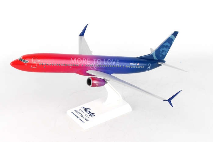 SKYMARKS 1/130 SKR913  ALASKA Boeing 737-900ER   MORE TO LOVE Passion Diecast