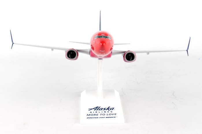 SKYMARKS 1/130 SKR913  ALASKA Boeing 737-900ER   MORE TO LOVE Passion Diecast
