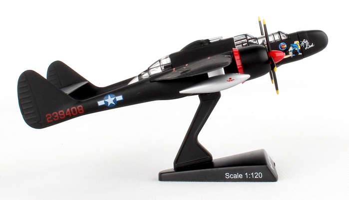 Northrup P-61 BLACK WIDOW LADY IN THE DARK POSTAGE STAMP  PS5334-2  Passion Diecast