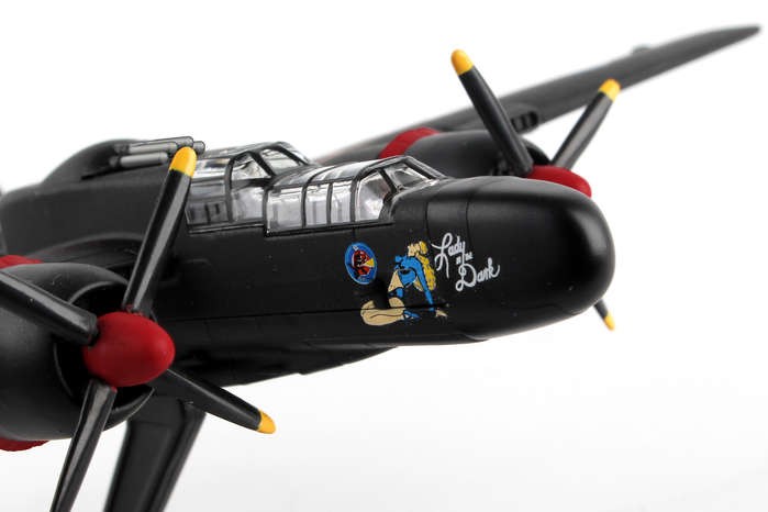 Northrup P-61 BLACK WIDOW LADY IN THE DARK POSTAGE STAMP  PS5334-2  Passion Diecast