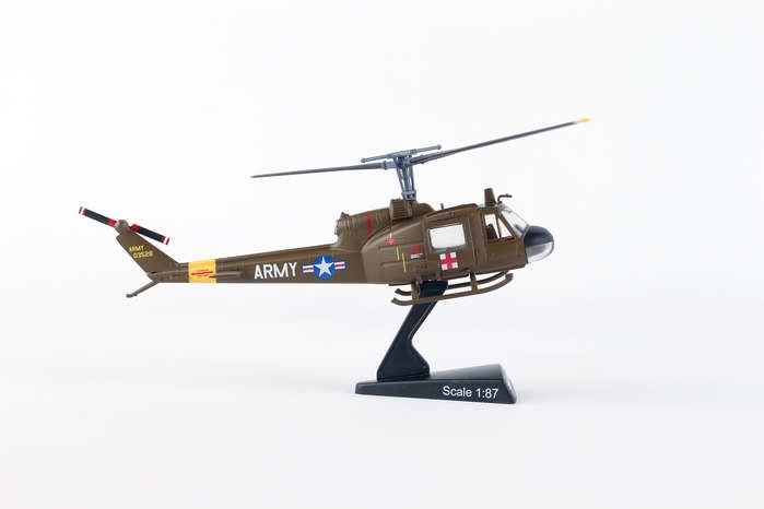UH-1 HUEY MEDEVAC  US ARMY POSTAGE STAMP 1/87 PS5601-2  PassionDiecast