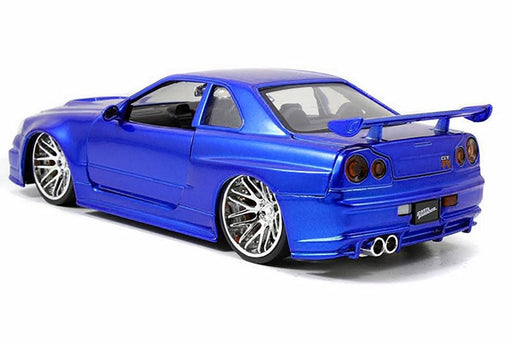 1/24 Fast & Furious - Brian's Nissan Skyline GT-R (R34) BLUE 97173 Jada passion diecast