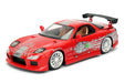 1/24 FAST & FURIOUS - DOM'S MAZDA RX-7 98338 Jada Passion diecast