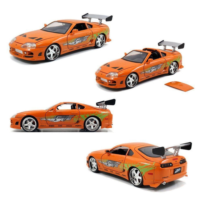 FAST & FURIOUS  TOYOTA SUPRA 1996 BRIAN ORANGE  -  Jada 1/24 - 97168- Passion Diecast