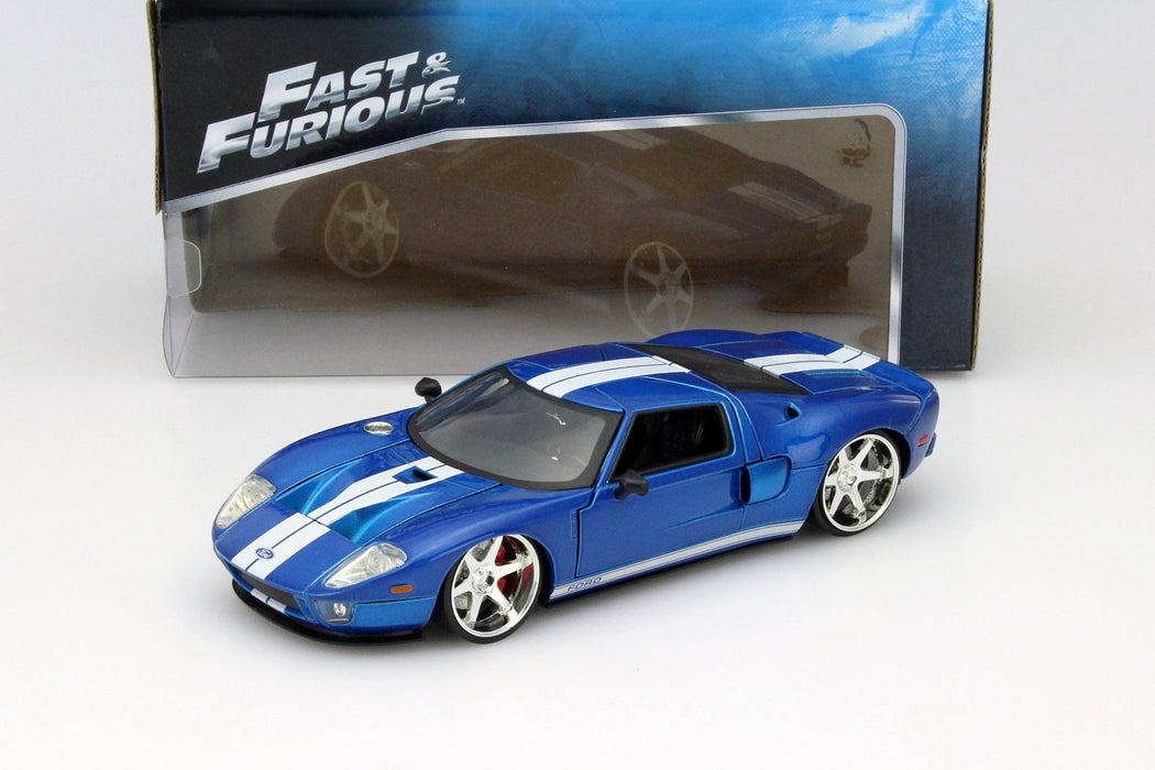2005 Ford GT  Bleu Fast And Furious - Jada 1/24 - 97177 Passion Diecast 