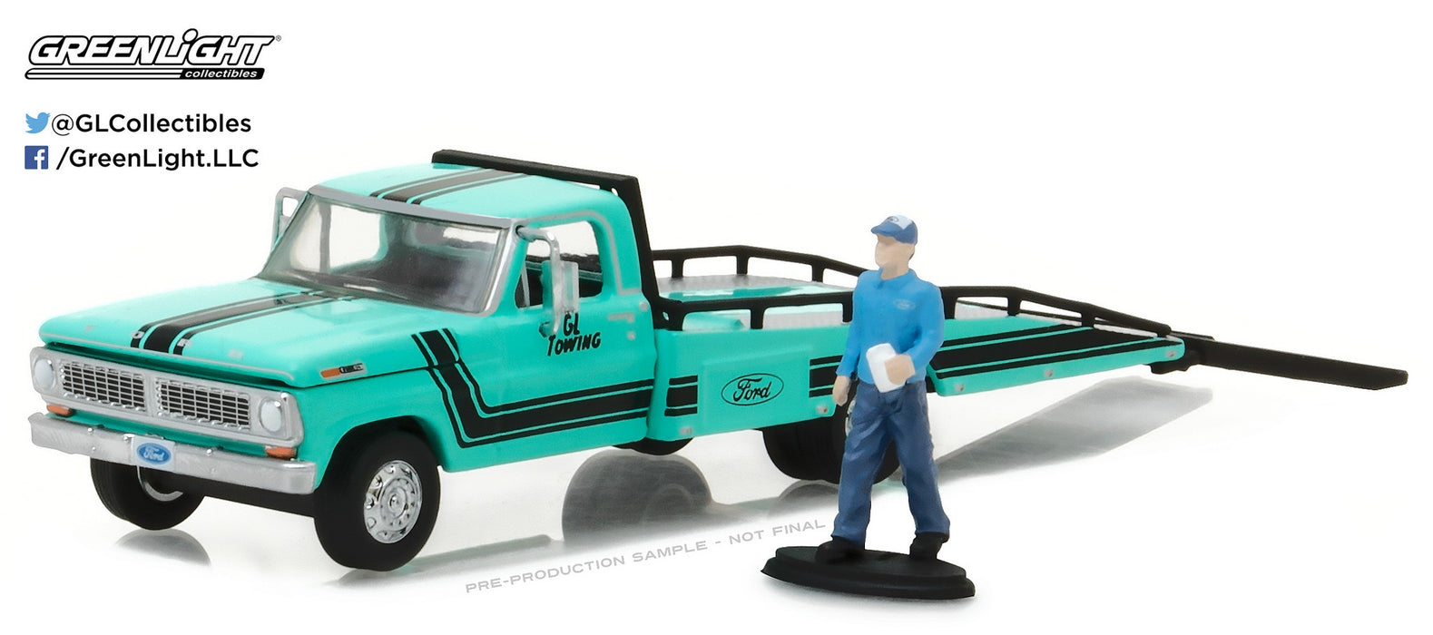 1/64 1970 Ford F-350 Ramp Model Truck  GL-29892 GREENLIGHT PASSION DIECAST