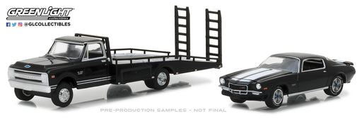 1970 Chevy C-30 Ramp Truck with 1971 Chevrolet Camaro Z/28 (Hobby Exclusive) Greenlight 1.64 29935 passion diecast