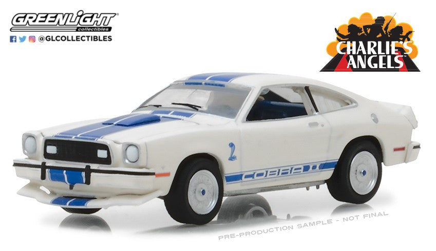 1976 Ford Mustang Cobra II -  Charlies Angels - Greenlight  1/64 - 44790 A - Passion Diecast