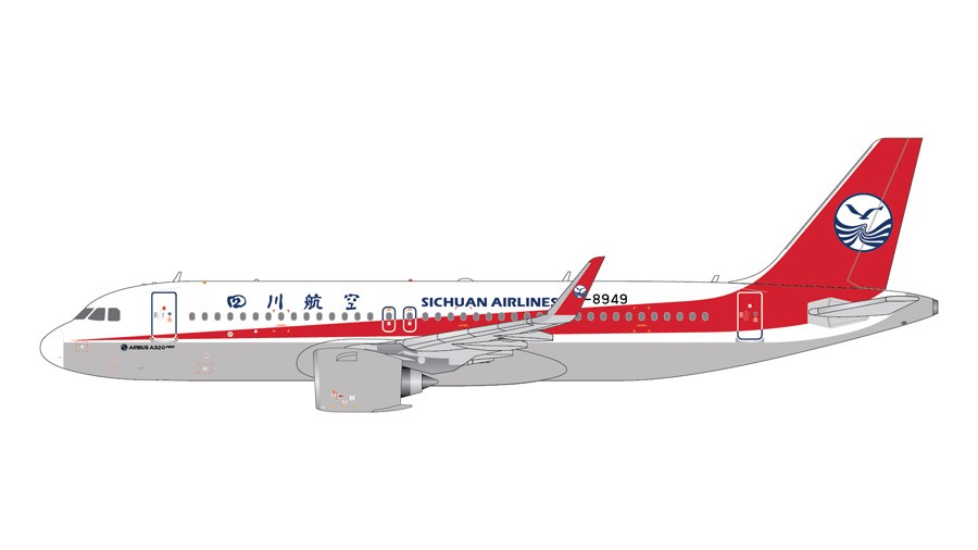 SICHUAN  Airbus  A320NEO REG  B-8949  Gemini Jets  1/400 GJCSC1716  Passion Diecast