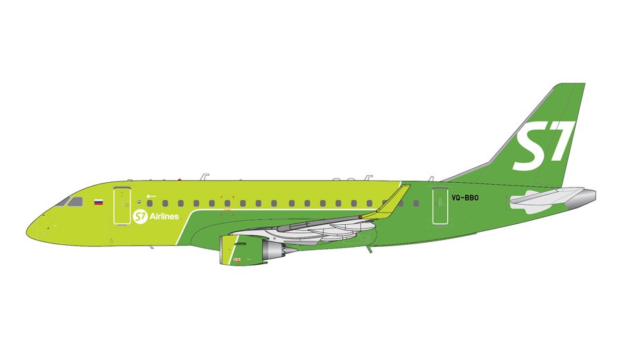  S7  Embraer  ERJ170  VQ-BBO  Gemini Jets  1/200 G2SBI702 Passion Diecast 