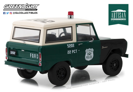 1/18 1966 Ford  Bronco NYPD Greenlight 19036 Passion Diecast