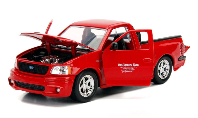 1/24 Brian's Ford F-150 SVT Lightning Pickup Truck Red Fast & Furious  Jada 99574 Passion Diecast