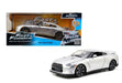 1/24 F&F 7    BRIAN  -NISSAN  GT-R R35 2009 SILVER 97212 Jada Passion diecast