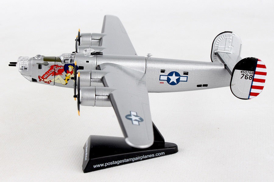 Consolidated B-24 LIBERATOR  MILLION DOLLAR BABY POSTAGE STAMP 1/163  PS5557-4 Passion Diecast 