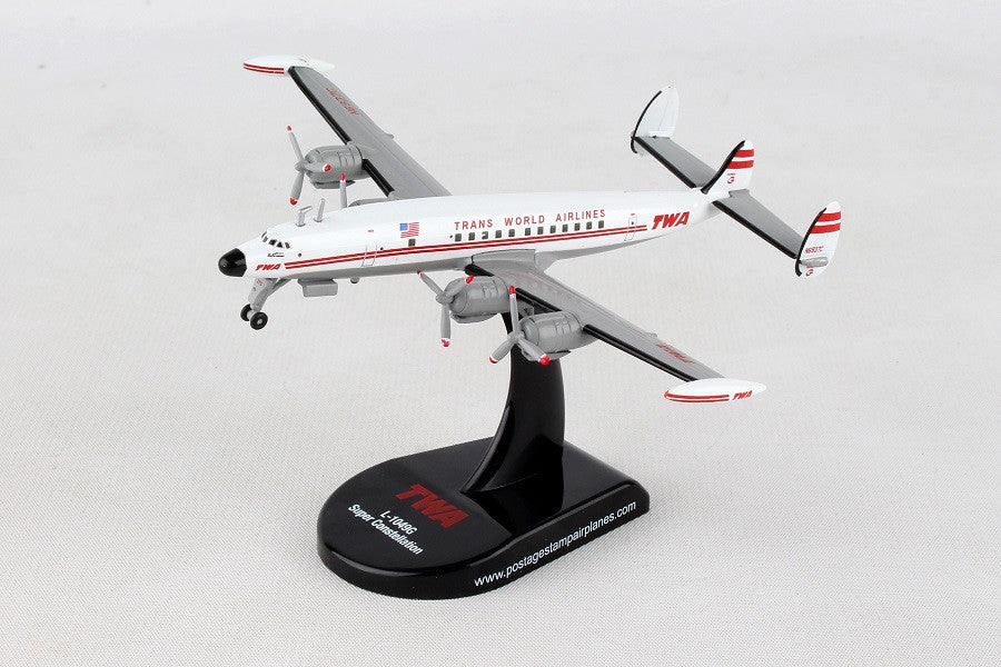 TWA   Lockheed  L1049 constellation Postage Stamp 1/300 PS5806-1 Passion Diecast 