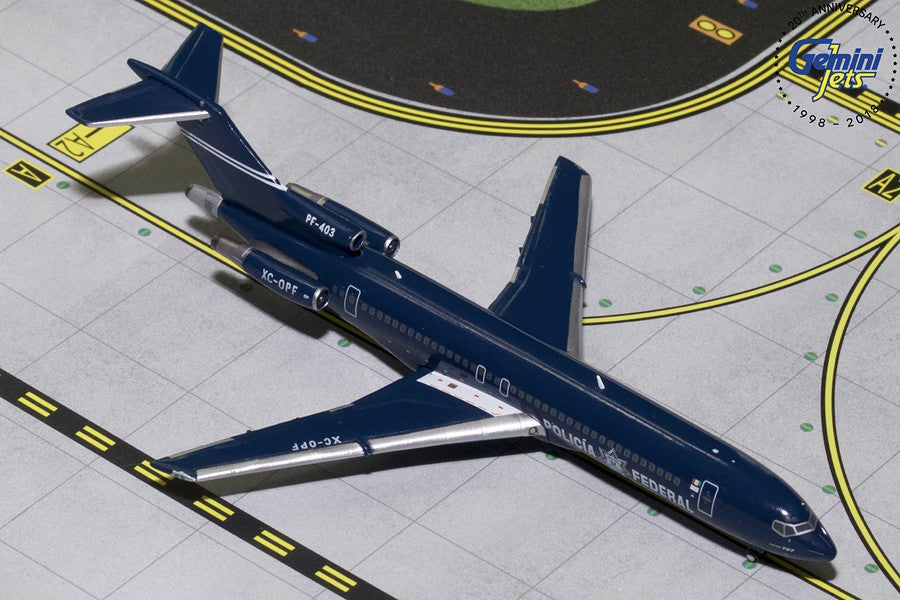 Policia Federal Mexico Boeing 727-200 XC-OPF  Gemini 1/400 GJPFM1705  Passion Diecast