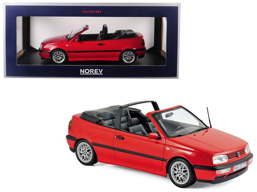 VW GOLF CABRIOLET 1995 - RED  1/18  Norev 188433 Passion diecast 