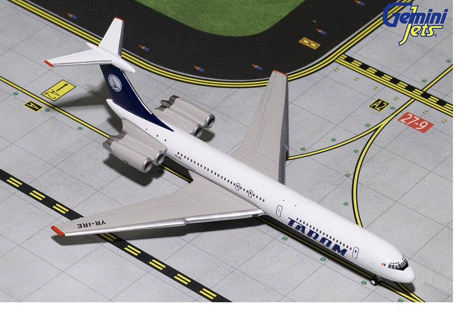 Tarom  Ilyushin IL-62M  Old blue tail livery  Gemini 1/400 GJROT1492 Passion Diecast
