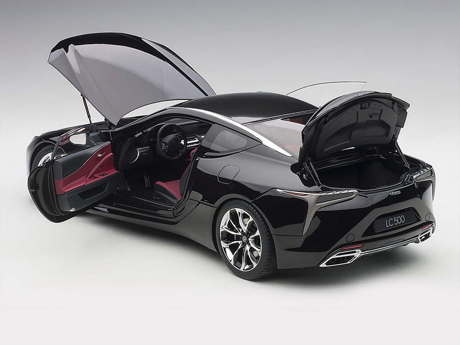 LEXUS LC 500  Black   dark Rose interior AUTOart 1/18  78874 Passion Diecast 