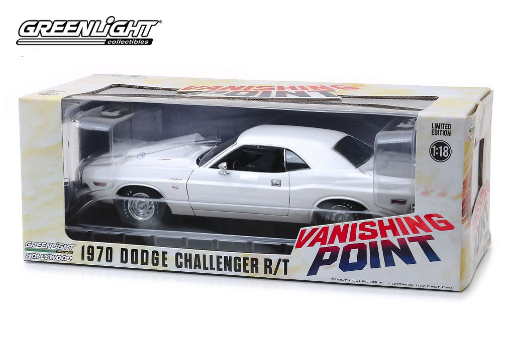 1970 Dodge Challenger R/T -  Vanishing Point (1971) Greenlight  1/18 13526 Passion Diecast