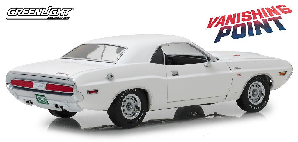 1970 Dodge Challenger R/T -  Vanishing Point (1971) Greenlight  1/18 13526 Passion Diecast