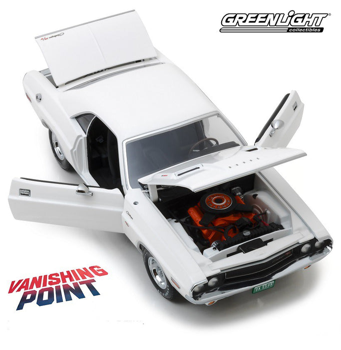1970 Dodge Challenger R/T -  Vanishing Point (1971) Greenlight  1/18 13526 Passion Diecast