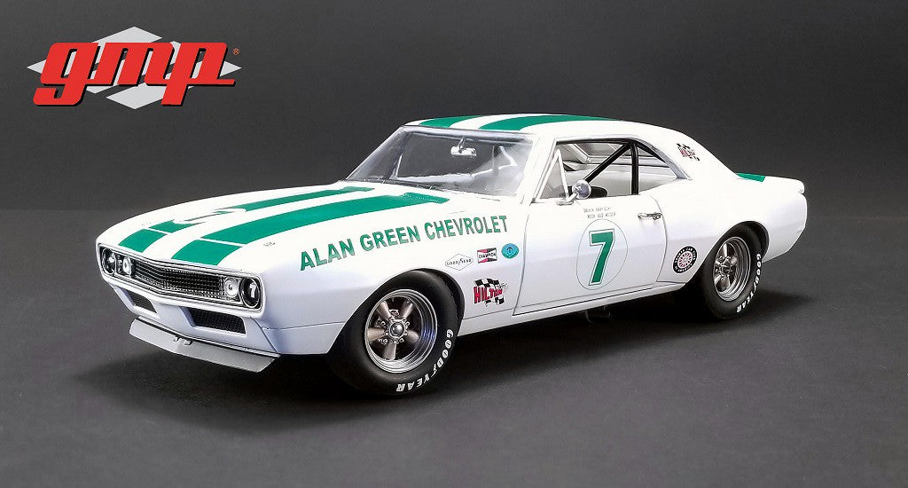 Chevrolet Trans Am Camaro Z/28   1967  Alan Green Chevrolet no7 Gary Gove, Mark Donohue,GMP 18909 Passion Diecast 