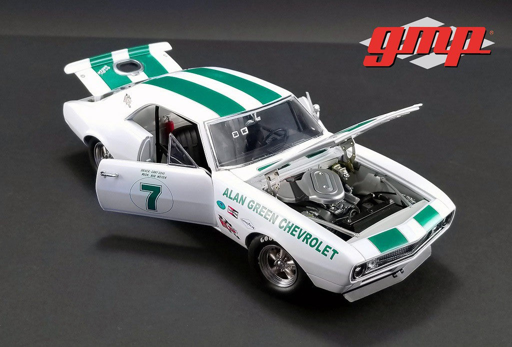 Chevrolet Trans Am Camaro Z/28   1967  Alan Green Chevrolet no7 Gary Gove, Mark Donohue,GMP 18909 Passion Diecast 