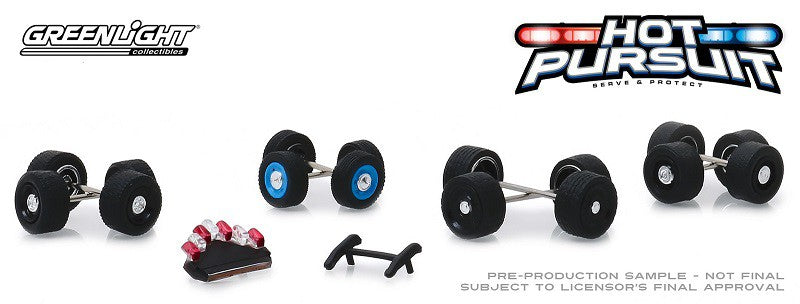 Hot Pursuit  Wheel & Tire Pack  (Hobby Exclusive)  1/64 Greenlingt 13171 Passion Diecast 