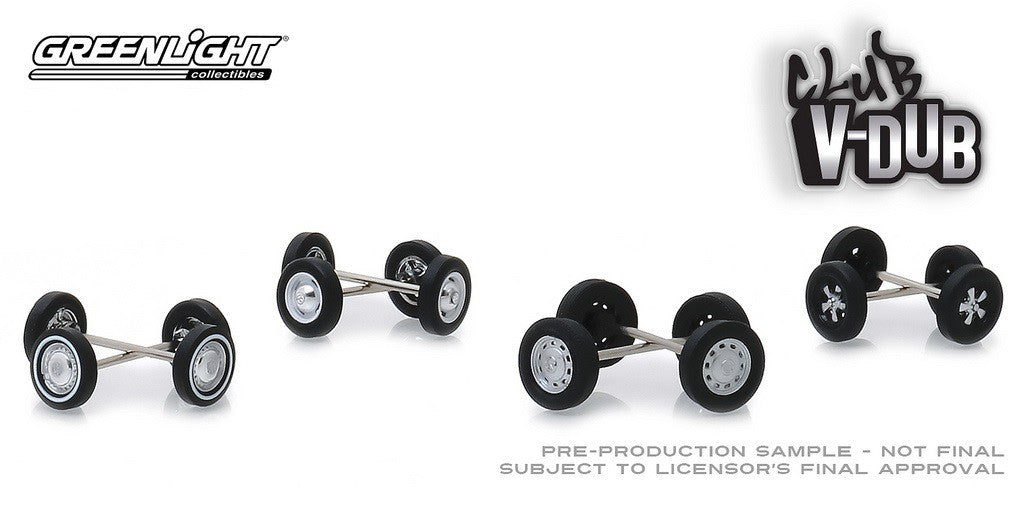 Club V-Dub Wheel & Tire Pack  (Hobby Exclusive)  1/64 Greenlingt 13172  Passion Diecast 
