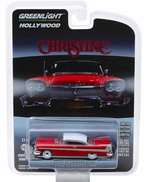 1958 Plymouth Fury - Christine Hollywood Série 23 greenlight 44830C 1-64 PASSION DIECAST