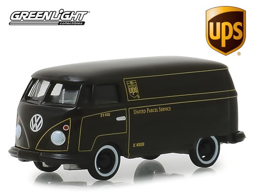 UPS - Volkswagen Type 2 Panel Van - United Parcel Service  (Hobby Exclusive) 1/64 Greenlight 30020 Passion Diecast 